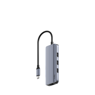 Cudy UH606 - 6-In-1 USB-C Hub with Gigabit Ethernet Port